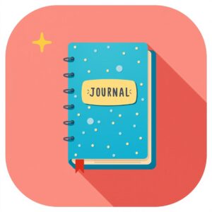 affirmation journal colourful icon, small size (1)